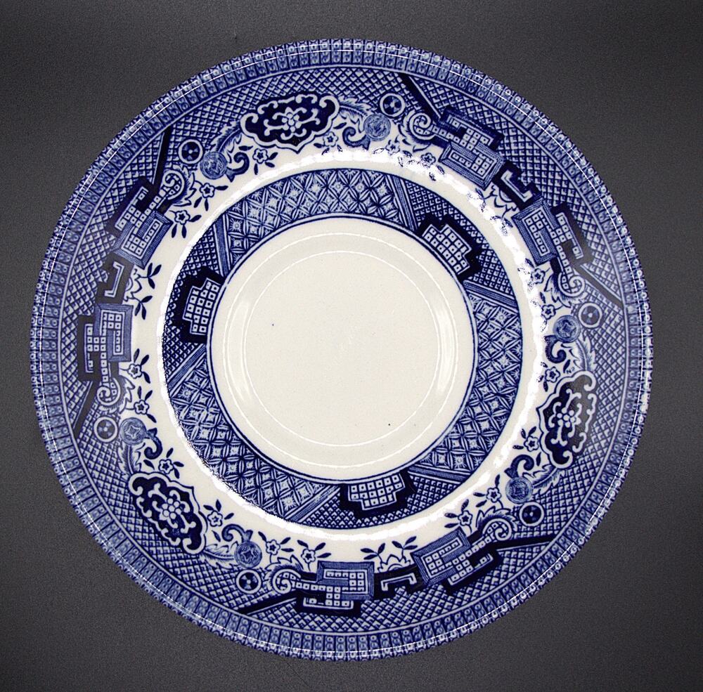 Churchill England Blue Willow Saucer 5.5" Tea/Coffee Vintage Blue & White